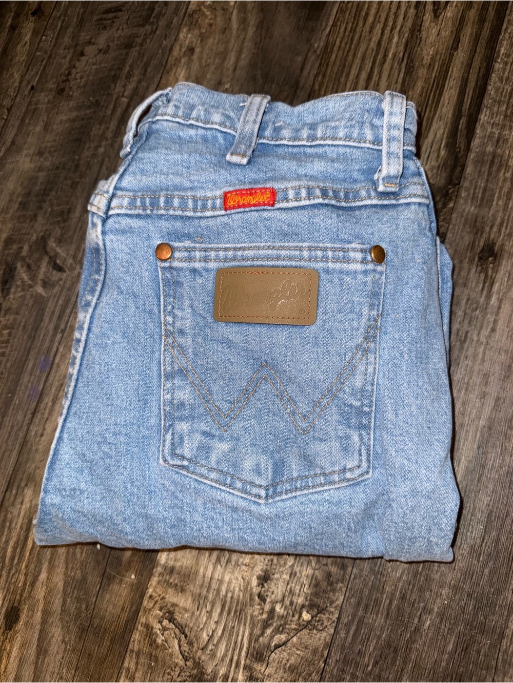 Wrangler Light Blue Straight Leg Jeans